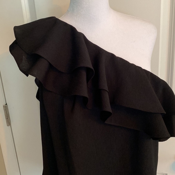 New! APT.9 one shoulder ruffle blouse Sz Xl - Picture 5 of 7